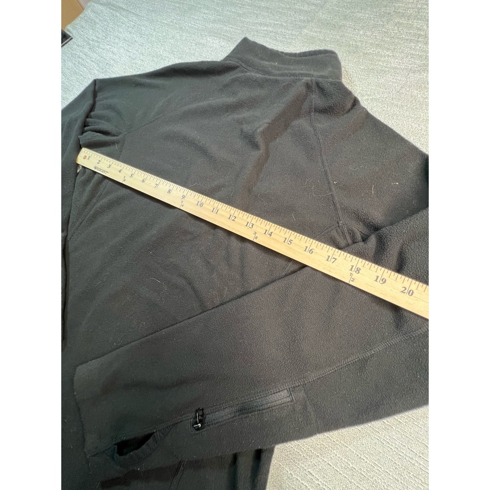 The North Face Womens Black TKA 100 Fleece Quarter Zip Pullover Thumbholes M - Picture 7 of 7